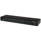 StarTech.com USB to Serial Hub - 16 Port - COM Port Retention - Rack Mount and Daisy Chainable - FTDI USB to RS232 Hub - Convert a USB port into 16 RS232 serial ports in an industrial rack-mountable chassis, and daisy chain multiple hubs for a scalable solution - 16-Port USB-to-Serial Adapter Hub - USB to RS232 port adapter with FTDI chipset and COM port retention