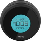 iHome IBT18BC Table Clock - Digital - Electric - Black - Speakerphone