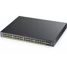 ZYXEL XGS2210-52HP 48-port GbE L2 PoE Switch with 10GbE Uplink - 48 Ports - Manageable - 4 Layer Supported - Modular - Twisted Pair, Optical Fiber