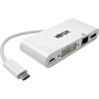 Tripp Lite U444-06N-DGU-C Docking Station - for Notebook/Tablet PC/Desktop PC - USB Type C - 2 x USB Ports - 2 x USB 3.0 - Network (RJ-45) - DVI - Wired