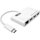 Tripp Lite U460-003-3AG 3-Port USB 3.1 Gen 1 Portable Hub - USB Type C - External - 3 USB Port(s) - 1 Network (RJ-45) Port(s) - 3 USB 3.1 Port(s)