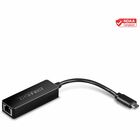 TRENDnet USB Type-C to Gigabit Ethernet LAN Wired Network Adapter for Windows & Mac; Compatible with Windows 10; and Mac OS X 10.6 and Above; Energy Saving; 5 inch length; TUC-ETG - USB-C to Gigabit Ethernet Adapter