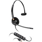 Plantronics Corded Headset with USB Connection - Mono - USB - Wired - Over-the-head - Monaural - Supra-aural - Noise Canceling