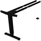 Lorell Sit/Stand Desk Black Third-leg Add-on Kit - 124.74 kg Weight Capacity x 24" Width x 44" Depth x 26.5" Height - Black
