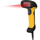 Adesso NuScan 2400U Waterproof Handheld CCD Barcode Scanner - Cable Connectivity - 200 scan/s - 12" (304.80 mm) Scan Distance - 1D - CCD - USB - Yellow, Black - IP67 - Industrial, Warehouse, Library, Hospitality, Retail