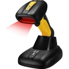 Adesso NuScan 4100B Bluetooth Antimicrobial Waterproof CCD Barcode Scanner - Wireless Connectivity - 200 scan/s - 12" (304.80 mm) Scan Distance - 1D - CCD - Bluetooth - Yellow, Black