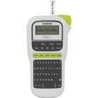 Brother P-Touch 11 Handheld Label Maker - Thermal Transfer - 20 mm/s Mono - 3 Fonts - 180 dpi - Tape, Label0.14" (3.50 mm), 0.24" (6 mm), 0.35" (9 mm), 0.47" (12 mm) - Battery, Power Adapter - 6 Batteries Supported - AAA - Alkaline - Black, White - Handheld - PC - Auto Power Off, Label Length Setting, Vertical Printing, Built-in Designs Template, Internal Memory, QWERTY, Manual Cutter, Print Preview, Vertical Printing, Lightweight - for Home, Office