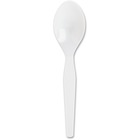 Genuine Joe Heavyweight Disposable Spoons - 1 Piece(s) - 1000/Carton - 1 x Spoon - Disposable - White