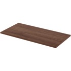 Lorell Utility Table Top - Walnut Rectangle, Laminated Top - 48" Table Top Length x 24" Table Top Width x 1" Table Top Thickness - Assembly Required