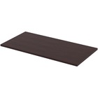 Lorell Utility Table Top - Espresso Rectangle, Laminated Top - 48" Table Top Length x 24" Table Top Width x 1" Table Top Thickness - Assembly Required