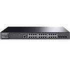 TP-Link JetStream 24-Port Gigabit L2 Managed PoE+ Switch with 4 SFP Slots - 24 Ports - Manageable - 4 Layer Supported - Modular - Twisted Pair, Optical Fiber - Rack-mountable, Desktop - Lifetime Limited Warranty
