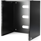 StarTech.com 12U Wall Mount Patch Panel Bracket - 12 inch Deep - 19" Patch Panel Rack for Shallow Network Equipment- 125lbs Capacity (WALLMNT12) - Wall mount equipment that is up to 12in deep such as patch panels or network switches to your wall - 12U - W