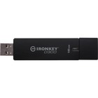 IronKey 16GB D300 Standard USB 3.0 Flash Drive - 16 GB - USB 3.0 - Black - 256-bit AES