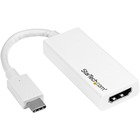StarTech.com USB-C to HDMI Adapter - White - 4K 60Hz - Thunderbolt 3 Compatible - USB-C Adapter - USB Type C to HDMI Dongle Converter - Connect your USB Type-C laptop to an Ultra HD 60Hz display or projector - USB-C to HDMI adapter - USB Type C to video converter - White USB Type-C adapter matches with your MacBook or HP ENVY 13 - USB-C to HDMI converter - USB C adapter