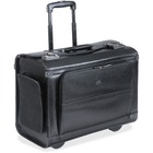 MANCINI Carrying Case (Roller) for 17" Notebook - Black - Genuine Leather - Handle - 13" (330.20 mm) Height x 17" (431.80 mm) Width x 8.50" (215.90 mm) Depth