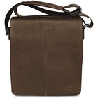 MANCINI COLOMBIAN Carrying Case (Messenger) Tablet - Brown - Colombian Leather - Shoulder Strap - 10.25" (260.35 mm) Height x 12" (304.80 mm) Width x 3" (76.20 mm) Depth