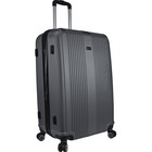 MANCINI Santa Barbara Carrying Case (Roller) Luggage, Travel Essential - Black - Damage Resistant, Impact Resistance - Acrylonitrile Butadiene Styrene (ABS) - Handle, Telescoping Handle - 28" (711.20 mm) Height x 19" (482.60 mm) Width x 13.50" (342.90 mm)
