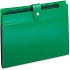 Pendaflex Letter Expanding File - 8 1/2" x 11" - Poly - Green - 1 Each