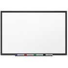 Quartet DuraMax Dry Erase Board - White Porcelain Surface - Black Aluminum Frame - 1 Each