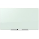 Quartet Invisamount Magnetic Glass Dry-Erase Board - 39.1" (3.3 ft) Width x 22" (1.8 ft) Height - White Tempered Glass Surface - Rectangle - Horizontal/Vertical - 1 Each