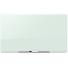 Quartet Invisamount Magnetic Glass Dry-Erase Board - 49.7" (4.1 ft) Width x 28" (2.3 ft) Height - White Tempered Glass Surface - Horizontal/Vertical - 1 Each