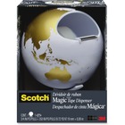 Scotch Magic Magic Tape Dispenser, Globe - Holds Total 1 Tape(s) - 1" (25.40 mm) Core - Refillable - Rotate, Weighted Base, Non-toxic - Acetate - Green, Beige