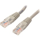 StarTech.com 50 ft Gray Molded Cat5e UTP Patch Cable - Category 5e - 50 ft - 1 x RJ-45 Male - 1 x RJ-45 Male - Gray