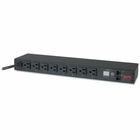 APC by Schneider Electric Rack PDU, Metered, 1U, 15A, 100/120V, (8) 5-15 - Metered - NEMA 5-15P - 8 x NEMA 5-15R - 120 V AC - 1U - Rack-mountable