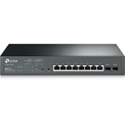 TP-Link JetStream 8-Port Gigabit Smart PoE+ Switch with 2 SFP Slots - 8 Ports - Manageable - 2 Layer Supported - Modular - Twisted Pair, Optical Fiber - Rack-mountable, Desktop