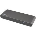 StarTech.com Dual 4K Thunderbolt 3 Docking Station - Windows & Mac - 15W Power Delivery DisplayPort & TB3 Laptop Dock (TB3DKDPMAW) - With one cable connect your Thunderbolt 3 MacBook or laptop to two 4K monitors and peripherals at 40 Gbps - No drivers to 