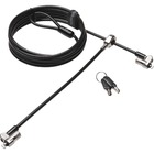 Kensington MicroSaver Cable Lock - Black, Silver - Carbon Steel - 8 ft - For Notebook, Tablet