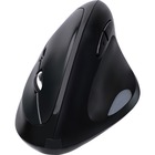 Adesso iMouse E30 - 2.4 GHz Wireless Vertical Programmable Mouse - Optical - Wireless - Radio Frequency - 2.40 GHz - Black - USB - 2400 dpi - Scroll Wheel - 6 Button(s) - Right-handed Only