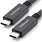 StarTech.com 1m 3 ft USB C Cable with Power Delivery (5A) - M/M - USB 3.1 (10Gbps) - USB-IF Certified - USB 3.1 Type C Cable - USB 3.1 Gen 2 - Power your USB-C devices - Charge your USB Type-C laptop from a docking station - USB-IF Certified - 3 ft USB 3.1 Type C Cable - 1m USB Type C Cable - USB 3.1 Gen 2 - 3' USB to USB Cable - USB 3.1 Cable - USB C to USB C Cable - USB 3.1 10Gbps