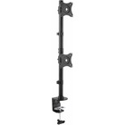 StarTech.com Desk Mount Dual Monitor Mount - Vertical - Steel Dual Monitor Arm - For VESA Mount Monitors up to 27" - Adjustable (ARMDUALV) - Save workspace and increase productivity by mounting two monitors stacked above your desk - Desk mount dual monitor mount - Vertical dual monitor mount - Steel - For VESA monitors 13" to 27" and up to 22lb/10kg per display - C-clamp or grommet mount