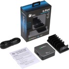 SIIG 5-Port Smart USB Charger plus Organizer Bundle with QC3.0 & Type-C - Black - 120 V AC, 230 V AC Input - 12 V DC/3 A, 9 V DC, 6.5 V DC Output