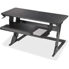 3M Precision Standing Desk - Up to 24" Screen Support - 15.88 kg Load Capacity - 35.40" (899.16 mm) Height x 23.20" (589.28 mm) Width x 6.20" (157.48 mm) Depth - Desktop - Medium Density Fiberboard (MDF), Steel - Black