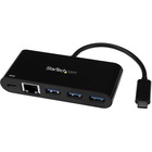 StarTech.com USB-C to Ethernet Adapter with 3-Port USB 3.0 Hub and Power Delivery - USB-C GbE Network Adapter + USB Hub w/ 3 USB-A Ports - Connect to a GbE network and add 3 USB-A ports and Power Delivery charging through your laptop's USB-C port - USB C 