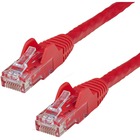 StarTech.com 5ft CAT6 Ethernet Cable - Red Snagless Gigabit - 100W PoE UTP 650MHz Category 6 Patch Cord UL Certified Wiring/TIA - 5ft Red CAT6 Ethernet cable delivers Multi Gigabit 1/2.5/5Gbps & 10Gbps up to 160ft - 650MHz - Fluke tested to ANSI/TIA-568-2.D Category 6 - 24 AWG stranded 100% copper UL Rated wire (E132276-A) 100W PoE - 5 foot - ETL - Snagless UTP patch cord