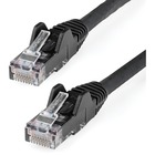 StarTech.com 6in CAT6 Ethernet Cable - Black Snagless Gigabit - 100W PoE UTP 650MHz Category 6 Patch Cord UL Certified Wiring/TIA - 6in Black CAT6 Ethernet cable delivers Multi Gigabit 1/2.5/5Gbps & 10Gbps up to 160ft - 650MHz - Fluke tested to ANSI/TIA-568-2.D Category 6 - 24 AWG stranded 100% copper UL Rated wire (E132276-A) 100W PoE - 6 inch - ETL - Snagless UTP patch cord