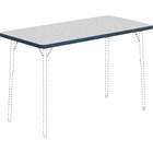 Lorell Classroom Rectangular Activity Tabletop - Gray Nebula Rectangle, High Pressure Laminate (HPL) Top - 48" Table Top Width x 24" Table Top Depth x 1.1" Table Top Thickness - Assembly Required