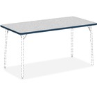 Lorell Classroom Rectangular Activity Tabletop - Gray Nebula Rectangle, High Pressure Laminate (HPL) Top - 60" Table Top Width x 30" Table Top Depth x 1.1" Table Top Thickness - Assembly Required