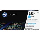 HP 655A (CF451A) Original Laser Toner Cartridge - Cyan - 1 Each - 10500 Pages