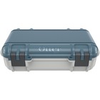OtterBox Drybox 3250 Storage Case - Internal Dimensions: 6.89" (175.01 mm) Length x 3.70" (93.98 mm) Depth x 2.01" (51.05 mm) Height - External Dimensions: 8.3" Length x 5.1" Depth x 2.6" Height - Hinged Closure - Polycarbonate - Blue, White