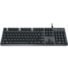 Logitech K840 Mechanical Corded Keyboard - Cable Connectivity - USB Interface - Windows - Mechanical Keyswitch - Black, Gray