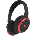 iHome iB98 Headset - Stereo - Wireless - Bluetooth - 30 ft - Over-the-head - Binaural - Circumaural - Noise Canceling - Black, Red