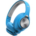 iHome iB90V2 Headset - Stereo - Mini-phone (3.5mm) - Wired/Wireless - Bluetooth - 30 ft - 32 Ohm - 40 Hz - 18 kHz - Over-the-head - Binaural - Circumaural - Blue