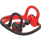 iHome iB80 Earset - Stereo - Wireless - Bluetooth - 30 ft - Earbud, Over-the-ear, Behind-the-neck - Binaural - In-ear - Black/Red