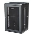 StarTech.com 18U 19" Wall Mount Network Cabinet - 16" Deep Hinged Locking Flexible IT Data Equipment Rack Vented Switch Enclosure w/Shelf - 18U 19 in wall mount network cabinet - Switch depth rack enclosure- 180° hinged design - Lockable access to front rear & sides w/ 200 lb. weight cap 16in mounting depth - Pre-assembled - Includes 50 cage nuts/bolts a shelf hook-and-loop & four keys