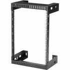 StarTech.com 2-Post 15U Heavy-Duty Wall-Mount Network Rack, 19" Open Frame Server Rack for Computer Equipment, Wall Mount Data Rack~ - Open Frame 15U wall mount server rack for patch panels, switches, data equipment - Heavy Duty 2 post computer/network rack supports up to 200lbs (90Kg) - Flat pack shipping to avoid damage - Cage nuts and screws included - EIA/ECA-310 Compliant~
