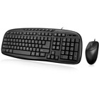 Adesso EasyTouch AKB-133CB Desktop USB Multimedia Keyboard and Mouse Combo - Retail - USB Cable 103 Key - English (US) - USB Cable Optical - 1000 dpi - 3 Button - Scroll Wheel - QWERTY - Play/Pause, Previous Track, Next Track, Volume Up, Volume Down, Mute